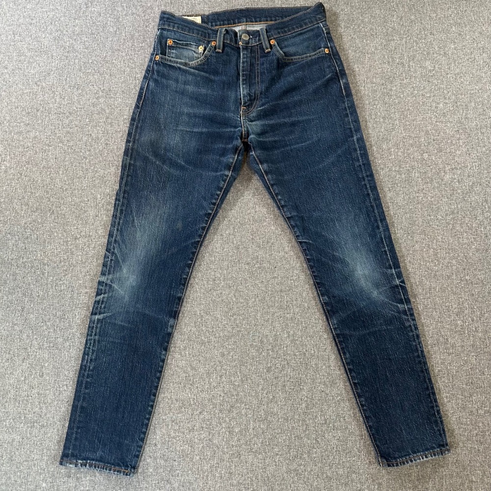 Levis 512 Slim Taper Jeans Mens 31x30 Blue Dark Wash Stretch Denim Pants